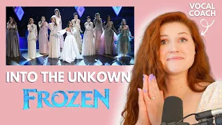 Into the Unknown I Frozen I Vocal coach reacts