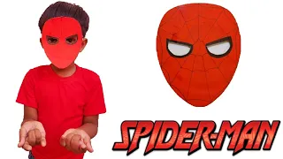 How to make Spiderman Mask using Paper Plates | DIY Superhero Mask | Marvel Spiderman Mask making