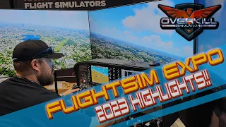 FlightSim Expo 2023 Highlights and Hardware!! AWESOME STUFF for MSFS and MORE!