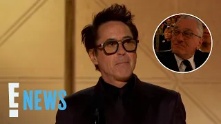 Robert De Niro Has VIRAL Reaction To Robert Downey Jr. Win | Golden Globes 2024 | E! News