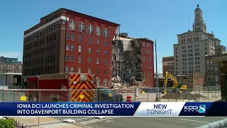 Iowa DCI continues criminal investigation into Davenport building collapse