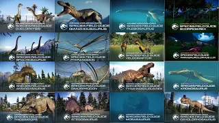 All Species Field Guides | Jurassic World Evolution 2