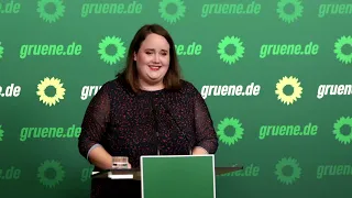 Pressekonferenz mit Ricarda Lang am 02.10.2023