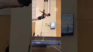 🤯 How divers perfect their twists before taking to the pool!