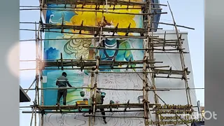 shiva painting Varanasi || mural painting shiva