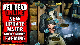 The New Red Dead Online UPDATE Double GOLD Event! Major Gold & Money Farming (RDR2)