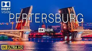 ST.PETERSBURG 8K Video Ultra HD With Soft Piano Music - 60 FPS - 8K Nature Film