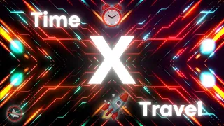 Futuristic Neon Time Travel 🚀⏰ Background: X-Time | 4K | VJ Loop | No Sound