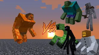 Minecraft Mob Battle 24: Lava Mutant Zombie vs Mutant Monsters