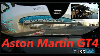 Yas Marina GP Circuit - New Layout - Laps in Aston Martin GT4, & in Porsches GT3MR & GT3RS