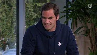 Roger Federer - 2019 Indian Wells Second Round Tennis Channel Desk Interview