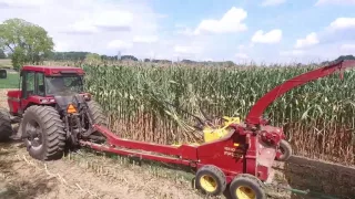 Klein farms chopping hay and corn