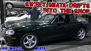 Finally the CAR WIZARD gets a Miata in his shop. Check out this minty '99 Mazda Miata!