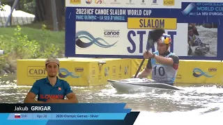 Jakub Grigar Slovakia Semi Final / 2023 ICF Canoe-Kayak Slalom World Cup La Seu d'Urgell Spain