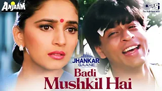 Badi Mushkil Hai - Jhankar | Shahrukh Khan | Abhijeet Bhattacharya | Jhankar Hindi Love Song