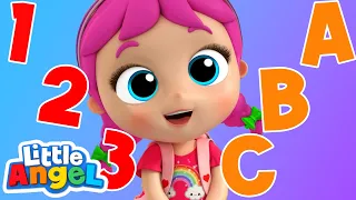 First Day of School + More Nursery Rhymes & Kids Songs - ABCs and 123s | Learn with Little Angel