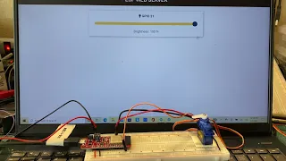 Esp32 with Slider Control using Websockets