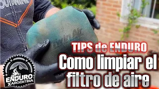 FILTRO de AIRE: Como lo limpio | Sirve para todas las motos de enduro | Tips de Enduro Por Argentina