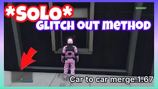 *NEW!!*(SOLO) CAR TO CAR MERGE GLITCH OUT METHOD!!||GTA ONLINE!!!