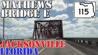 Mathews Bridge East - Jacksonville - Florida - 4K Infrastructure Drive