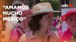 "Amamos mucho México, amamos mucho a nuestro país" Opiniones de los asistentes a "Marea Rosa"