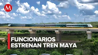 Así fue el primer recorrido del Tren Maya