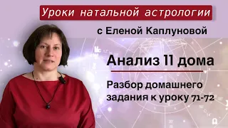 Анализ 11 дома (практика). Проверка домашнего задания к урокам 71 - 72