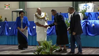 Fijis Prime Minister, Sitiveni Rabuka attends church service in Port Moresby