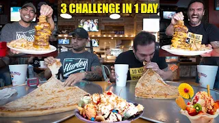 3 CHALLENGES IN 1 DAY (CHEATDAY) with CORBUCCI EATS!