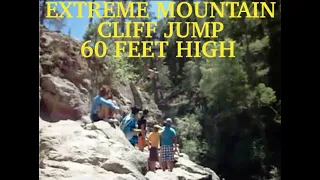 Extreme, Hazardous 60-Foot Jemez Cliff Jump in Tight Box Canyon