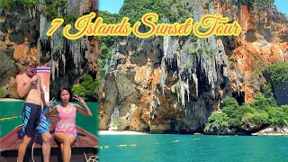 Thailand 2022: Day 2 in Krabi - Part 1! Featuring 7 Islands Sunset Tour! Koh Tup & Mor Islands!