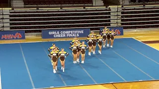 State runner-up Rochester Adams round 3 routine in MHSAA Division 1 Competitive Cheer Finals 2024