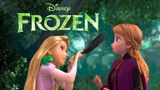 Rapunzel meets the spirit of fire with Anna  | Frozen 3 [Tangled Fanmade Scene]