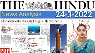 24 March 2022 | The Hindu Newspaper Analysis in English | #upsc #IAS