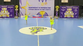 Соревнования по чирспорту. Чир джаз двойка cheer jaz