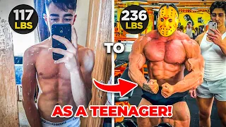 117 lbs to 236 lbs as a TEENAGER! Most Insane Transformation! Future Mr Olympia?