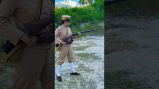 Shooting a Type 30 Arisaka with Russo-Japanese War Equipment