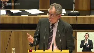 Van der Bellen - Meine letzte Rede im Nationalrat