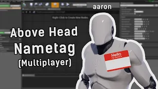 [UE4] Above Head Nametag IN MULTIPLAYER