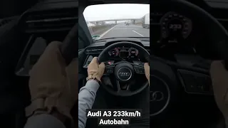 Audi a3 top speed autobahn germany