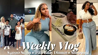 $4000 SCAM..I GOT GOTTT😡• HOME DECOR PROGRESS • BDAY DINNER • PACKING FOR VACAY | Gina Jyneen VLOGS