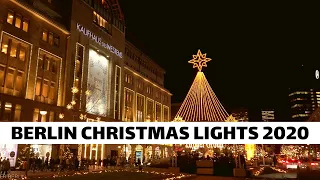 [4K] City Walk Berlin, Germany - Christmas Lights 2020 Kurfürstendamm and Friedrichstraße ASMR