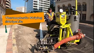 Thermoplastic Striping | City Street Parking