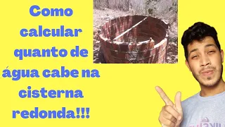 Como Calcular Uma Cisterna Redonda?Como Calcular Capacidade De Cisterna Redonda? Cisterna Redonda !