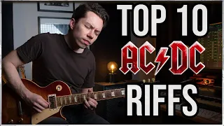 TOP 10 AC/DC RIFFS | Sebastian Lindqvist Guitar Cover