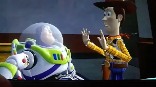 Toy Story (1995) - Woody Fails to  Trick Buzz Light-year - DELETED SCENE IN COLOR