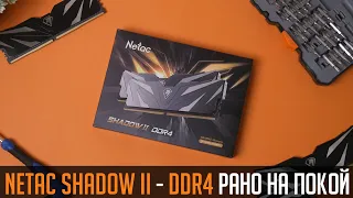 🔥NETAC Shadow II 3600Mhz - дешевую DDR4 рано списывать со счетов.