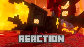 Reacting to  "Nether Titan" - alex and steve adventures (Minecraft animation)