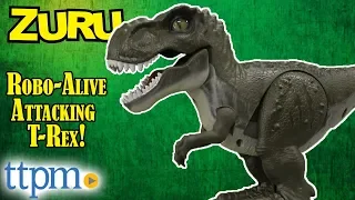 Robo Alive Attacking T-Rex from Zuru