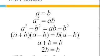 Proof that 1=2 and Why it Doesn't Actually (Can you Spot the Subtle Mistake?)